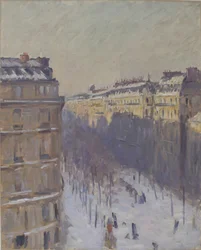 Boulevard Haussmann, sněhový efekt, 1879-1881.