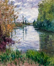 Le petit bras de la Seine en automne, ca. 1890 (olej na plátně)