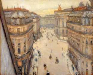 Rue Halévy, pohled ze šestého patra