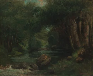 Potok v lese, ca. 1868-77.