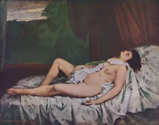 Ležící ženský akt, polovina 19. století, 1937