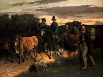 Farmáři z Flagey Rolníci z Flagey, 1855