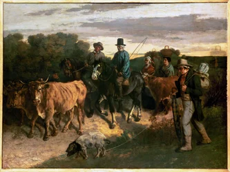 Farmáři z Flagey (malba na plátně)