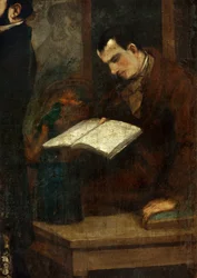 Básník Charles Baudelaire čte