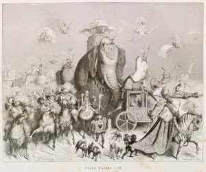 Oslí kůže, ilustrace k Complete Fairy Tales od Charlese Perraulta (1628-1703), od Gustava Dorea (1832-1883)