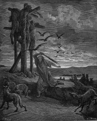 Rizpah, konkubína krále Saula, 1866