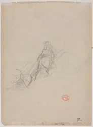 Náčrt lovecké scény, c. 1868.