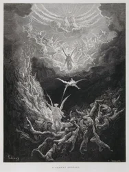 Poslední soud, ilustrace z Dorého Bible