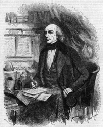 Portrét Mathieu Jose Bonaventure Orfila (1787-1853), francouzský lékař a chemik. Rytina Gustave Janet