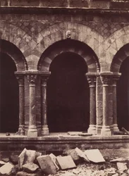 Katedrála Notre-Dame, Detail arkády kláštera, Le Puy