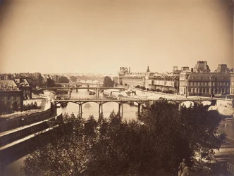[Pohled na Seinu, Paříž], 1857.