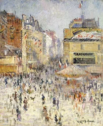 Den dobytí Bastily na Rue de Clignancourt, Paříž; Čtrnáctého července v Paříži, Rue de Clignancourt,