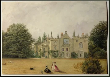 Pohled na Strawberry Hill, Middlesex ze zahrady (wc)