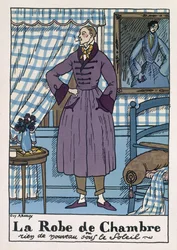 Pánský župan, ilustrace z časopisu 