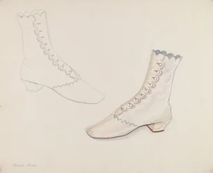 Svatební obuv Quaker, c. 1936.
