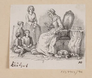 Ilustrace pro "Babičku" v H.C. Andersen, "Pohádky a příběhy", svazek 2