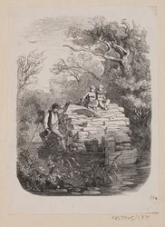 Ilustrace pro "Ib a malá Christine" v H.C. Andersen, "Pohádky a příběhy", svazek 2