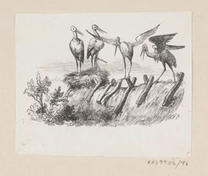Ilustrace pro "The Storks" v H.C. Andersen, "Pohádky a příběhy", svazek 1