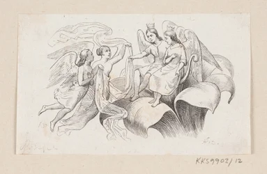 Ilustrace pro "Tommelise" v H.C. Andersen, "Pohádky a příběhy", svazek 1