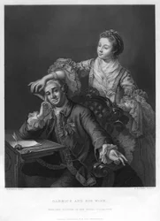 Garrick a jeho žena, 1757 19. století.