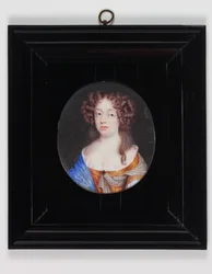 Frances Pierrepont, vévodkyně z Newcastlu (akvarel na slonovině)