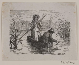 Ilustrace pro T. A. Becker, "Ringen på Hastrup"