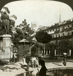 Plaza Mayor, Madrid, Španělsko.