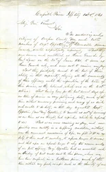 Odvolání od členů společnosti kapitána Eppsteina, domácí stráže Boonville, věznice Capitol, Jefferson City, generálmajora Fremonta, 1. října 1861    Maj.Genl. Fremont     Vážený pane.     Níže podepsaní občané Cooper County Mo. a pozdní membe