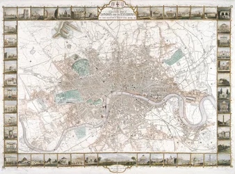 Mapa Londýna, 1851