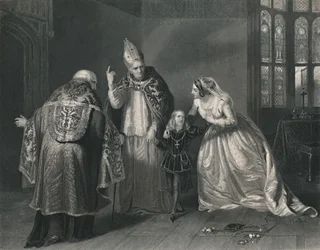 Královna Alžběta a vévoda z Yorku. Král Richard III, c1870
