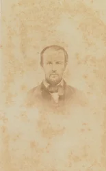 Carte-de-visit portrét Harolda M. Whitea, 1860-1862.
