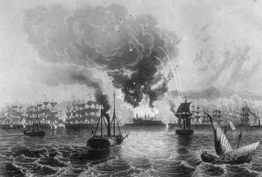 Bombardování St Jean DAcre admirál Sir Charles Napier, 3. listopadu 1840 c1857.