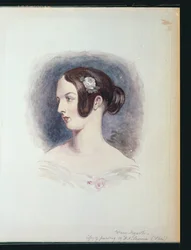 Mary Hogarth, cca 1890 (wc na papíře)