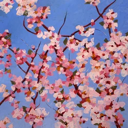 Fleur de Joie II, cca 2023 (olej na masonitu)