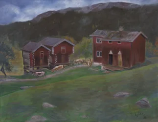 Farmy v Åse v Telemarken, Norsko