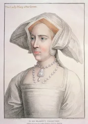 Mary Tudor (1516-58) vyryla Francesco Bartolozzi (1727-1815) (rytina)