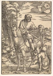Svatý Martin na koni, 15.-16. století.