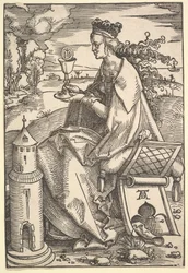Svatý. Barbara, ca. 1505.