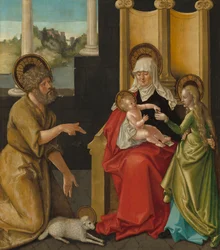 Svatá Anna s Ježíškem, Pannou Marií a svatým Janem Křtitelem, kolem 1511