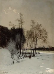 Zimní pohled v Posen, 1887