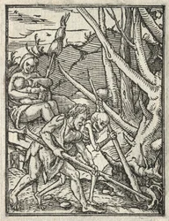 Tanec smrti: Vyhnání z ráje; Adam Cultivating the Ground