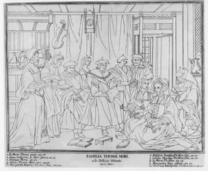 Rodina Thomase Morea (1478-1535), kancléře Anglie, vyryl Christian de Mechel (1737-1817) 1787 (viz 131242)