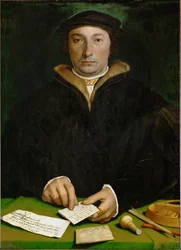 Dirck Tybis z Duisburgu, obchodník (olej na dubovém dřevě)