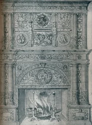 Výkres komínového kusu, c1537