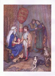 Huberte, Huberte, vrhněte oko na mladého chlapce (King John), z The Complete Works of Shakespeare vydané George Harrap & Co Ltd, 20. léta