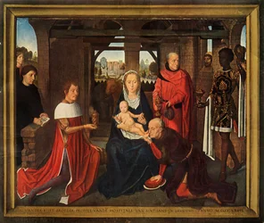 Centrální panel z triptychu Klanění tří králů, 1479-1480.