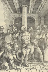 Kristus zbičovaný, od zrcadla utrpení našeho Pána Ježíše Krista, 1507.