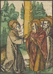 Kristus učí učedníky, 1, z Das Plenarium, 1517.