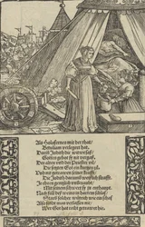 Judith s hlavou Holophernes, z památníku Das Büchle, 1533.