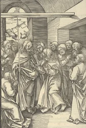 Tomášova nedůvěra, ze zrcadla umučení našeho Pána Ježíše Krista, 1507.
